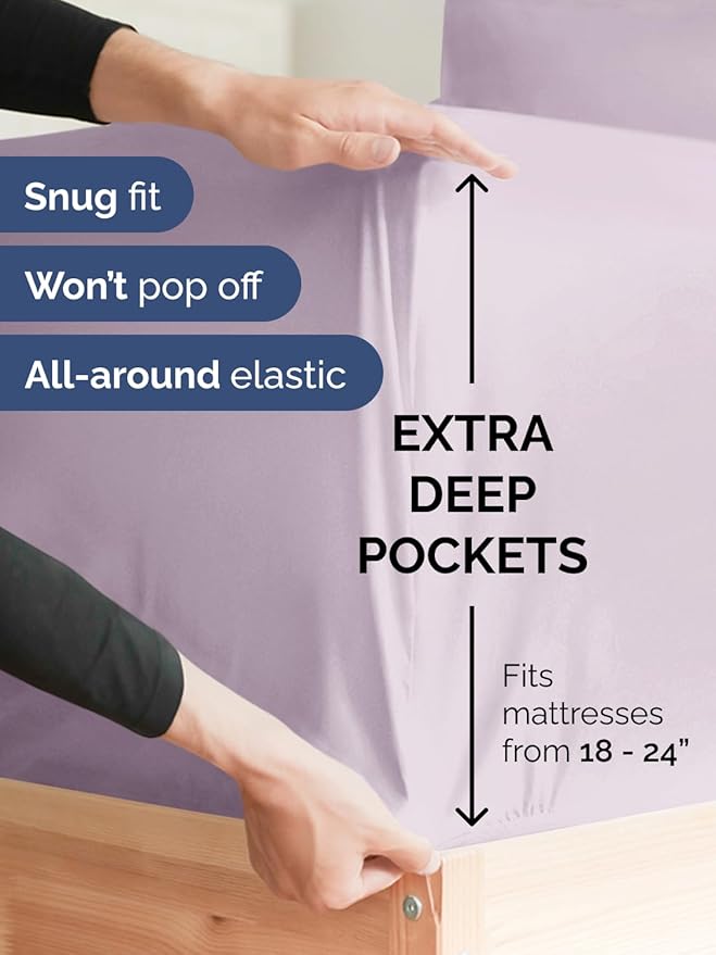 Extra Deep Full Fitted Sheet - Image 2