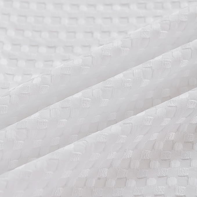 Queen Bed Skirt, Pleated Waffle Weave Bed Skirt - Image 6