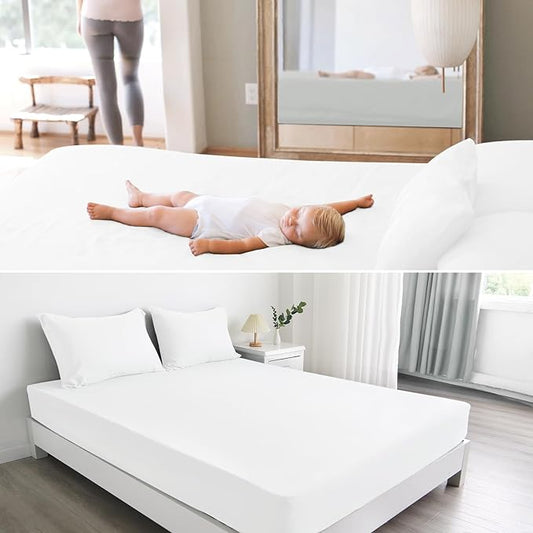 Twin Fitted Sheet Only, Super Soft & Cozy Twin Size Bed Sheets by Magik+%26+Kover