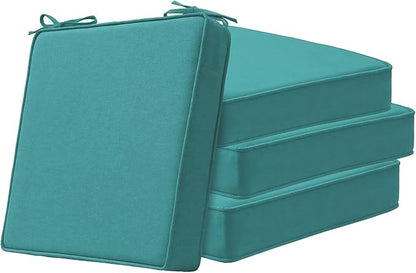 Square Corner Seat Cushions, Indoor Outdoor Water Repellent Universal Chair Pads by Unimatta