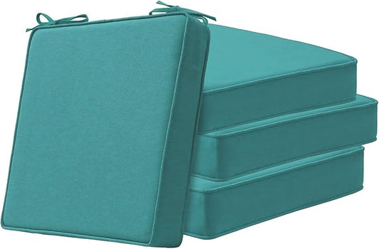 Square Corner Seat Cushions, Indoor Outdoor Water Repellent Universal Chair Pads by Unimatta