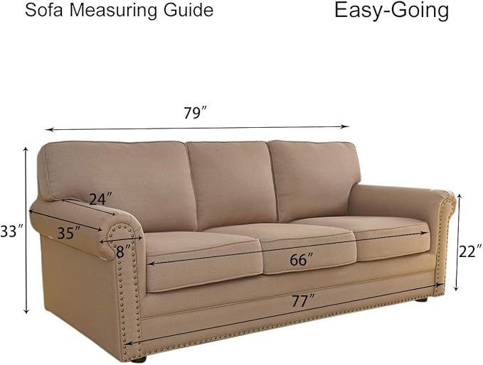 Easy-Going Stretch Sofa Slipcover 1-Piece Sofa Cover Furniture Protector Couch - Image 6
