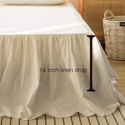 Simple&Opulence Belgian Linen Bed Skirt - Image 3
