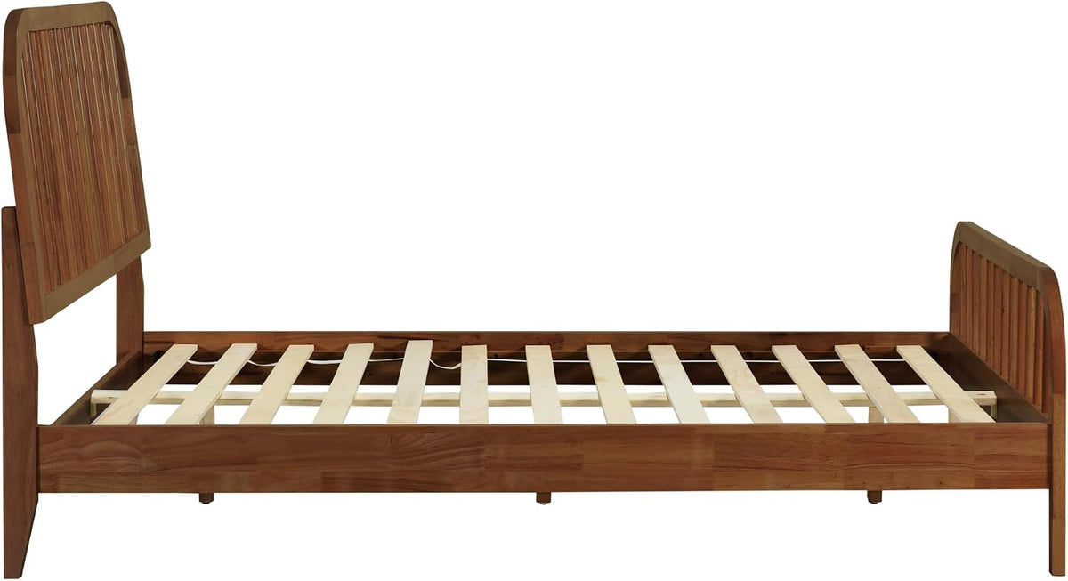 dg casa wesley solid wood full size bed, front angle view