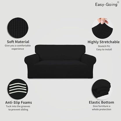 Easy-Going Stretch Oversized Loveseat Slipcover 1-Piece Sofa Cover Furniture - Image 3