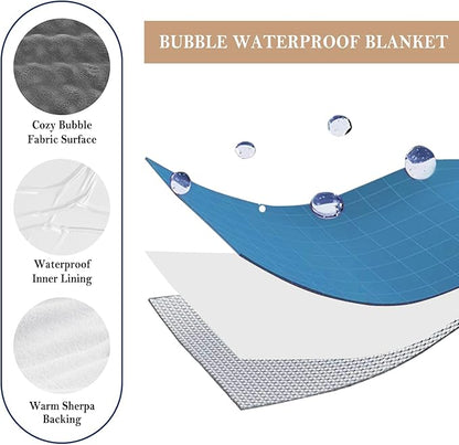 Waterproof Blanket for Bed Couch Sofa Car, Soft Leakproof Dog Blanket - Image 3