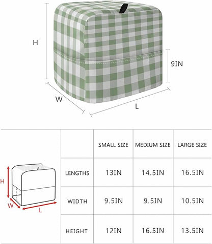 Green Plaid Stand Mixer Dust Cover - Image 6