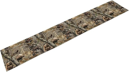 Forest Camouflage Table Runner, Camo Rustic Wildlife Animal Hunting Deer Elk - Image 8