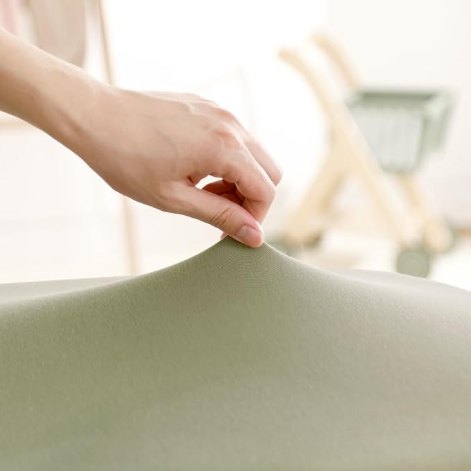 GRSSDER Stretchy Ultra Soft Fitted Bassinet Sheet 2 Pack, Universal Fit - Image 6