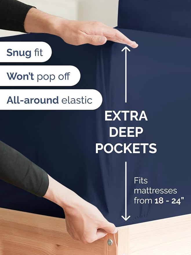 Extra Deep Split King Sheet Set - Image 3