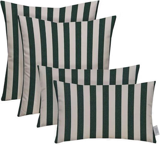 RSH DECOR Indoor Outdoor Sunbrella Throw Pillow Set of 4 – 2 & 2 | Fade & Water by RSHDECOR