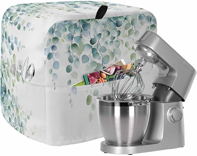 Eucalyptus Leaves Stand Mixer Dust Cover by Unknown