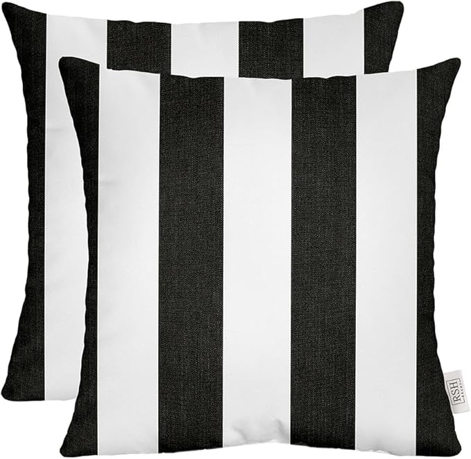 RSH DECOR: Sunbrella Square Throw Pillows Set of 2 | 17" x 17" | Water and by RSHDECOR
