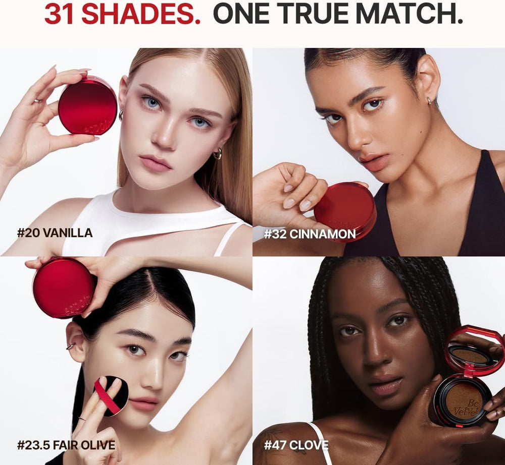 ESPOIR Be Velvet Cushion Foundation #23 Beige | Quick and Easy Coverage with ...