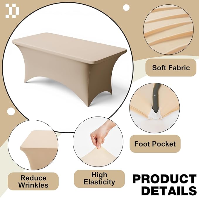 Trlyc 1 Pack 8FT Spandex Table Cloth - Image 3