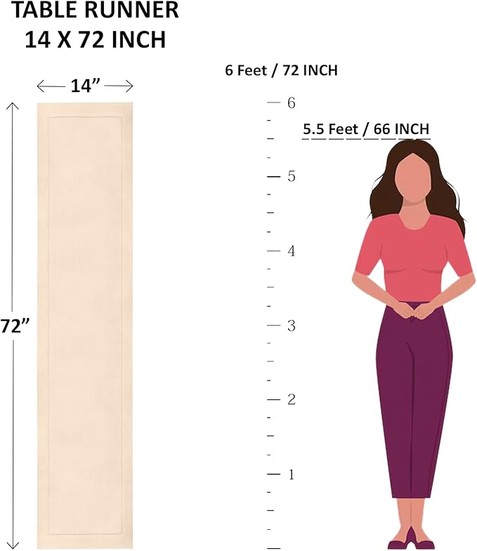 Solino Home Linen Table Runner 72 Inches Long - Image 6