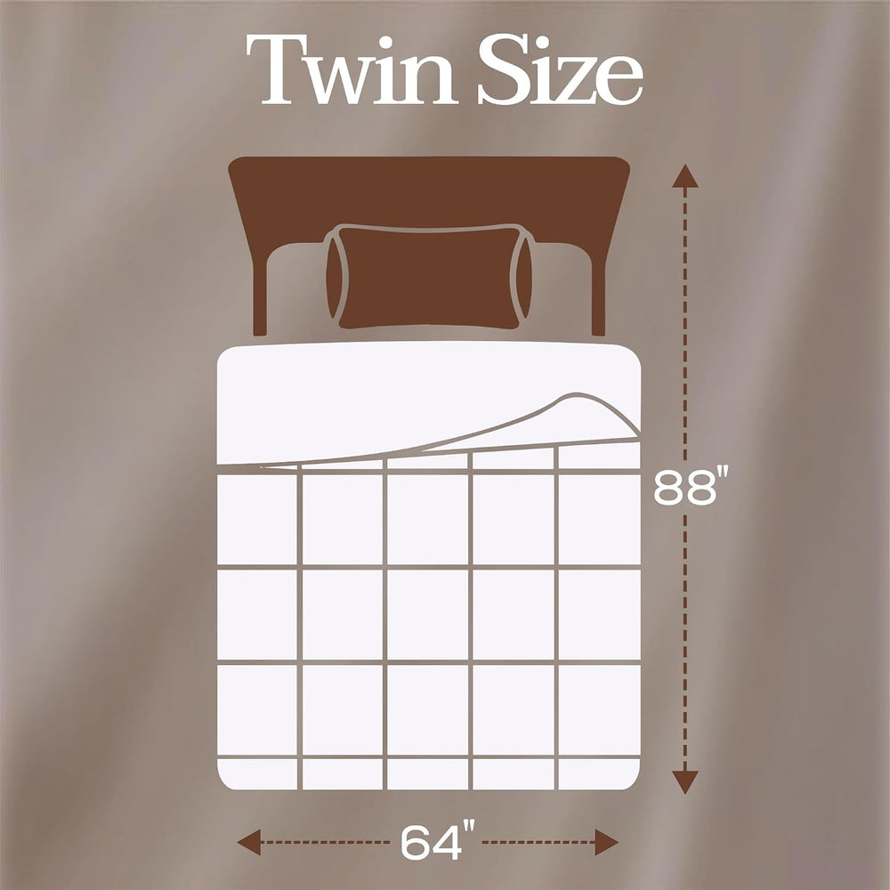 Utopia Bedding Twin Comforter, Duvet Insert, White, 64 x 88 Inches