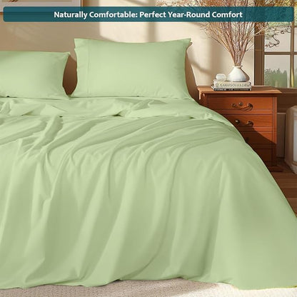 Sleeper Sofa Bed Sheet Set – Full Size, 100% Cotton, 338 Thread Count – 4-Piece - Image 2
