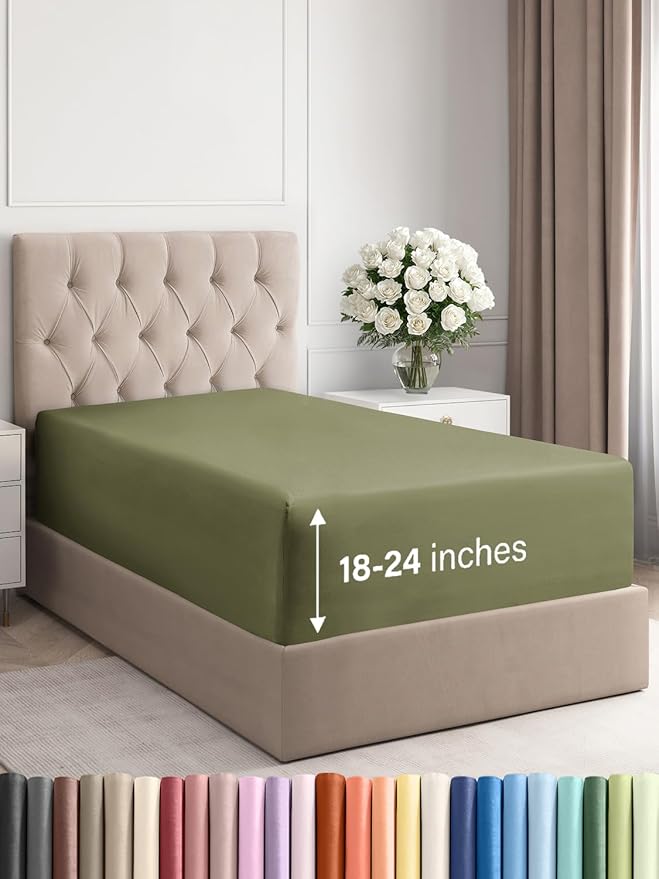 Extra Deep Twin XL Fitted Sheet by CGKUnlimited