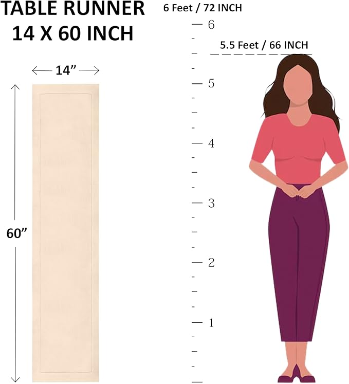 Solino Home Navy Blue Table Runner 60 Inches - Image 7