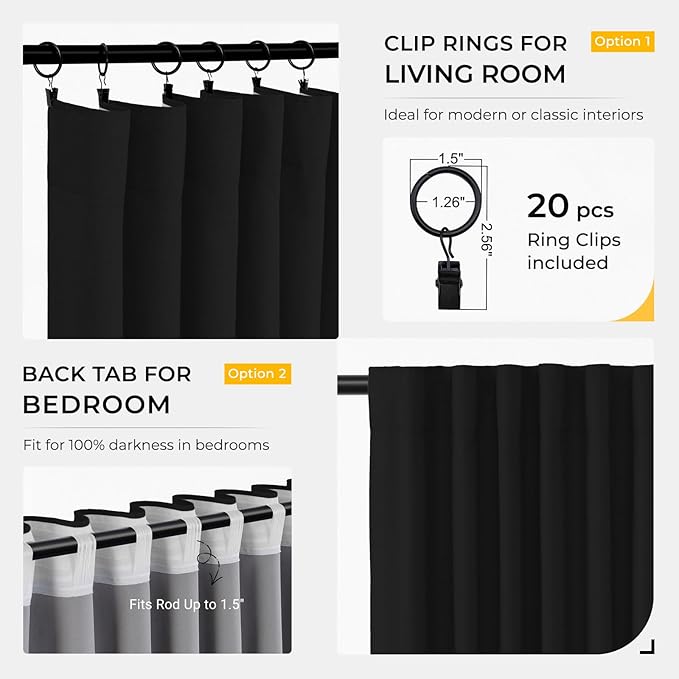 INOVADAY 100% Blackout Curtains - Image 3