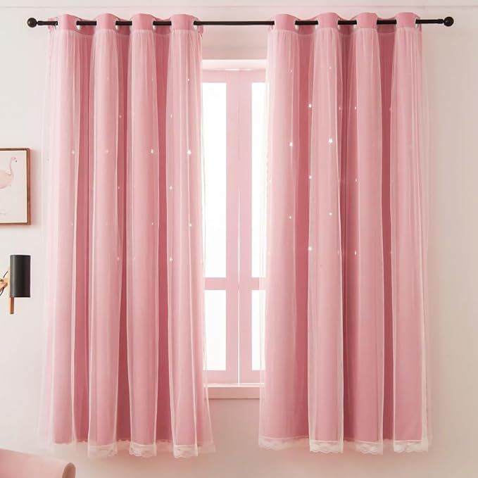 Pink Curtains for Girls Room - Image 5