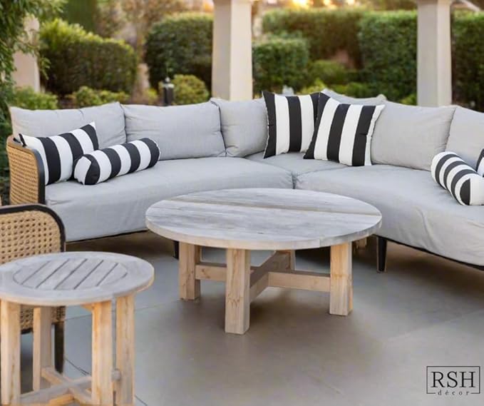 RSH DECOR: Lumbar Throw Pillows Set of 2 | 20” x 12" | All-Weather Spun Fabric - Image 4