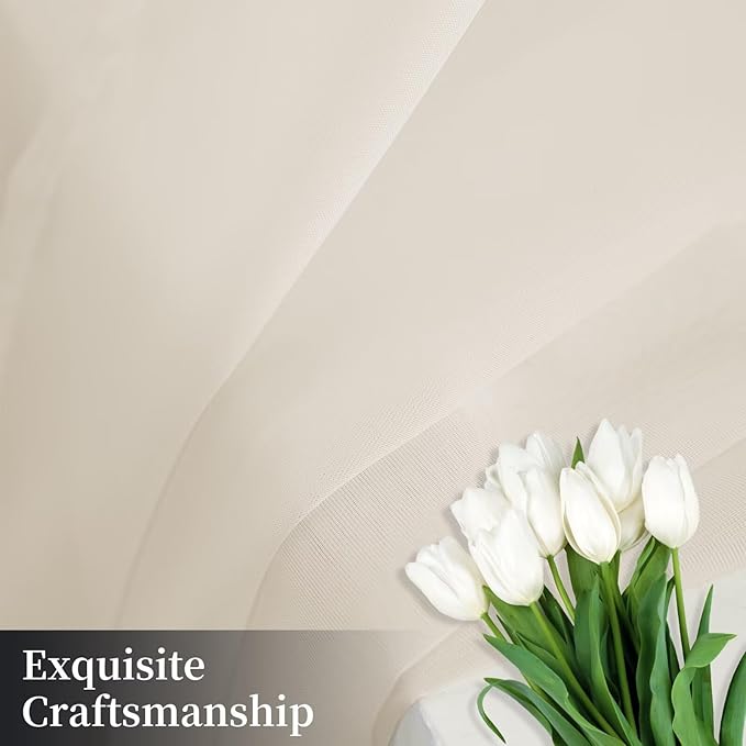 Sheer Curtains 63 Inches Long 2 Panels, Rod Pocket Short Curtain - Image 7