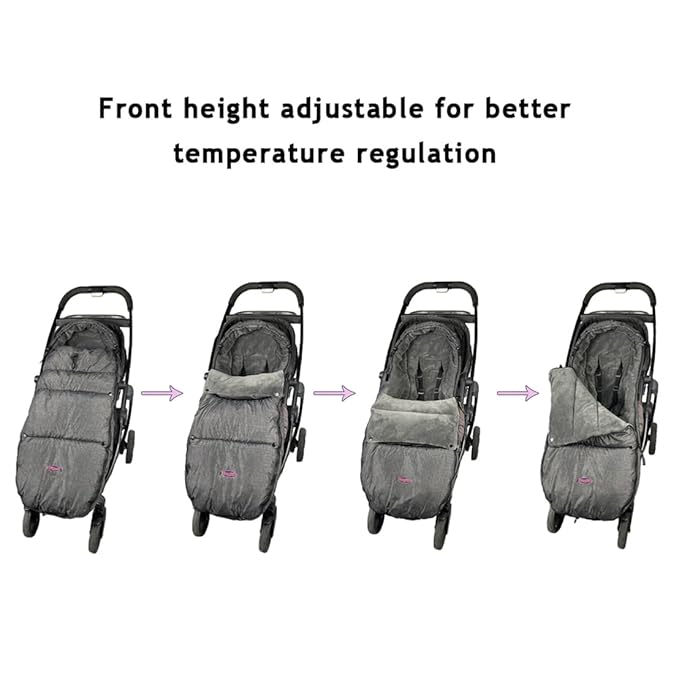 Toddler Stroller Footmuff Cosy Toe Buggy Pushchair Sleeping Bag, Easy Open & - Image 4