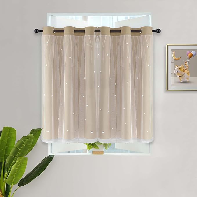 Kinryb Star Cutout Kids Curtains - Image 2