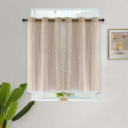 Kinryb Star Cutout Kids Curtains - Image 2