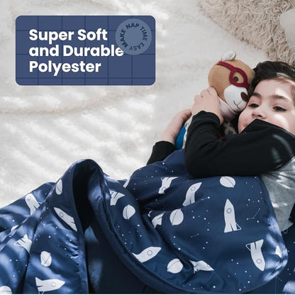 Toddler Nap Mat with Removable Pillow and Blanket - Image 6