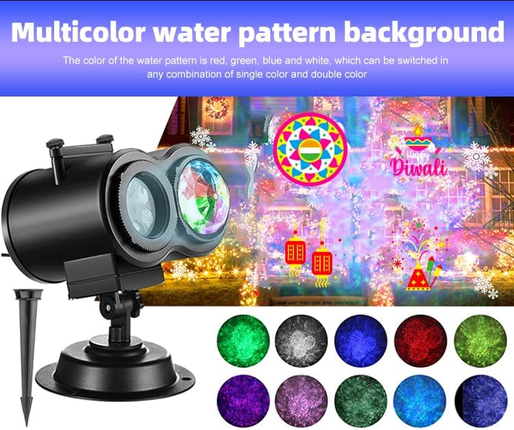 Holiday Halloween Valentine Party Christmas Diwali Projector Light (Indoor, O...