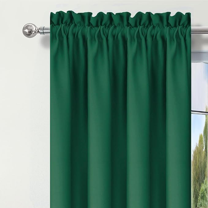 Hunter Green Valance for Bedroom Living Room Curtain Valance for Window - Image 6