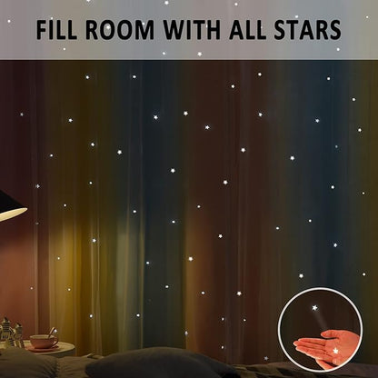 Kinryb Rainbow Star Cutout Curtains - Image 5