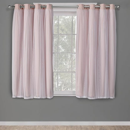 TOWN & COUNTRY LUXE Talia Double Layer Indoor Curtains, Sheer and Room by TOWN+%26+COUNTRY+LUXE