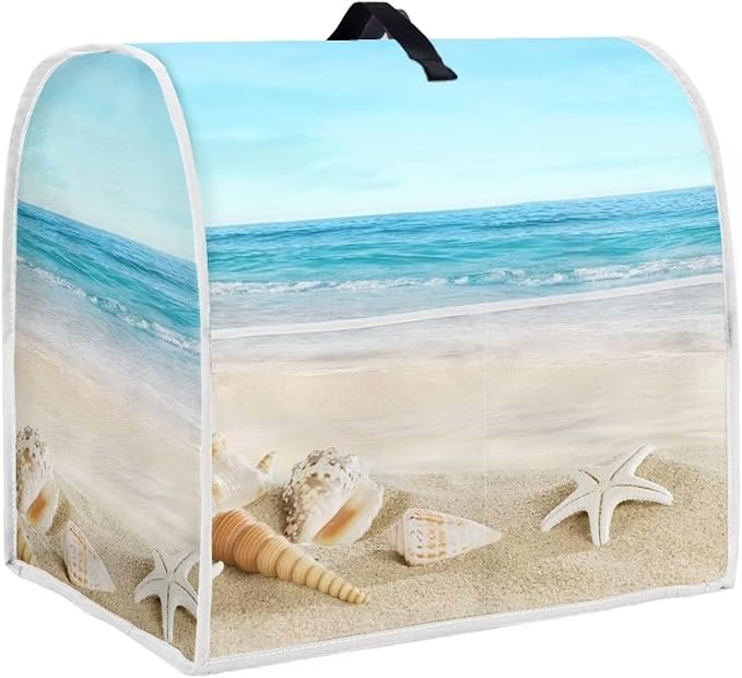 Fashion Mixer Covers Beach Print Indoor Kitchen Decorations, Polyester by HUISEFOR