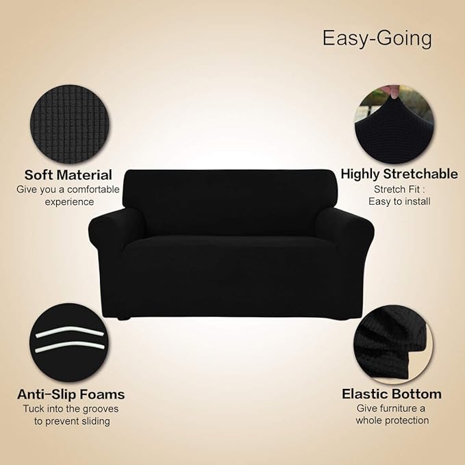 Easy-Going Stretch Sofa Slipcover 1-Piece Sofa Cover Furniture Protector Couch - Image 3
