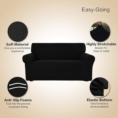 Easy-Going Stretch Sofa Slipcover 1-Piece Sofa Cover Furniture Protector Couch - Image 3