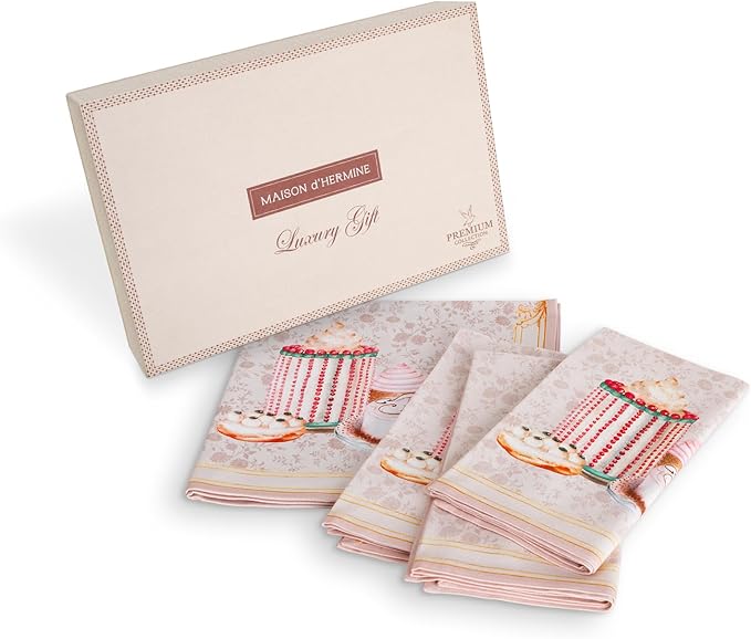Maison d' Hermine Napkins 100% Combed Cotton Premium Set of 4 Decorative Cloth by MaisondHermine