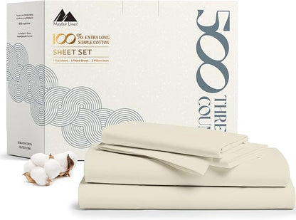 Mayfair Linen 500 Thread Count Full Cotton Sheets by MayfairLinen
