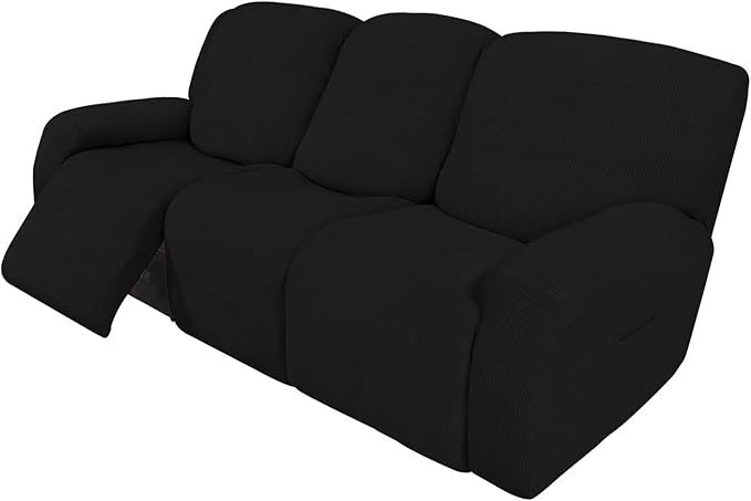 Easy-Going 8 Pieces Recliner Sofa Stretch Sofa Slipcover Sofa Cover Furniture by Easy-Going