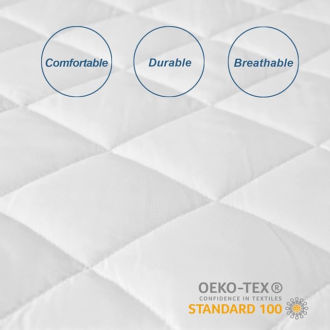 Moonsea Waterproof Three Quarter Mattress Pad, RV Short Full, 48x75 Inch - Image 2