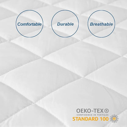 Moonsea Waterproof Three Quarter Mattress Pad, RV Short Full, 48x75 Inch - Image 2