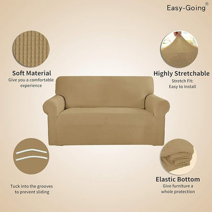 Easy-Going Stretch Sofa Slipcover 1-Piece Sofa Cover Furniture Protector Couch - Image 3