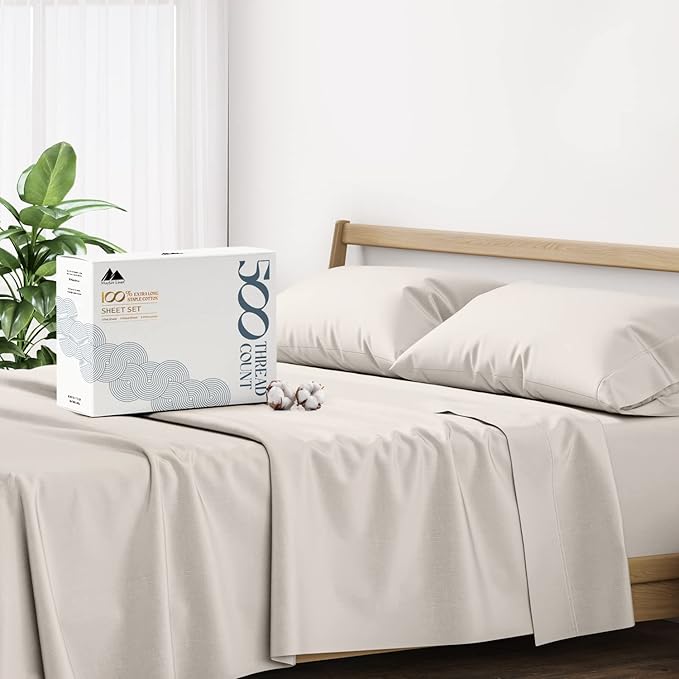 Mayfair Linen 500 Thread Count California King Cotton Sheets by MayfairLinen