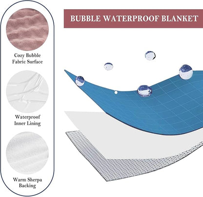 Waterproof Blanket for Bed Couch Sofa Car, Soft Leakproof Dog Blanket - Image 3