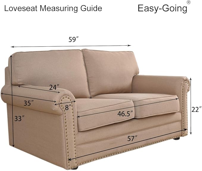 Easy-Going Stretch Loveseat Slipcover 1-Piece Sofa Cover Furniture Protector - Image 7
