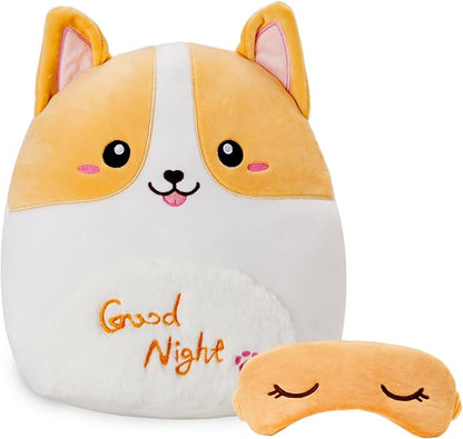 BSTAOFY Cute Corgi Puppy Soft Plush Pillow by Bstaofy