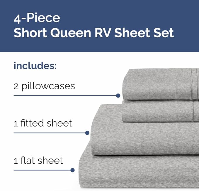 RV Short Queen Sheet Set 60 X 75 - Image 2